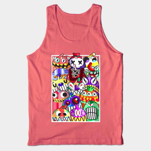 Doodle CC 777 Tank Top by chachazart